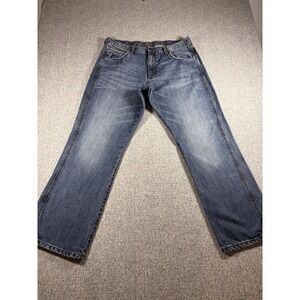 Wrangler Retro Jeans Men's 36X32 Blue Denim Cowboy Bootcut Western